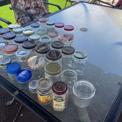 Big Collection Of Small Size Glass Jars  50 Cents Each