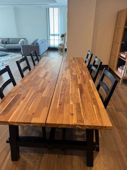 Stunning European style wooden dining table