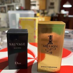 Two Travel Size Mini Colognes For Men.(Read Below)
