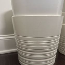 9.5” White Pots 8.00 Each