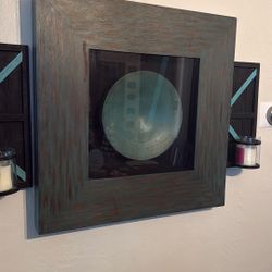 Frame With A Indian Plate Inside 