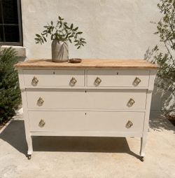 The Willowbrook Dresser | Cream & Driftwood Finish