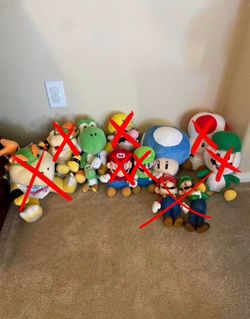 Super Mario Plush Toys (NOT FREE, READ DESCRIPTION)