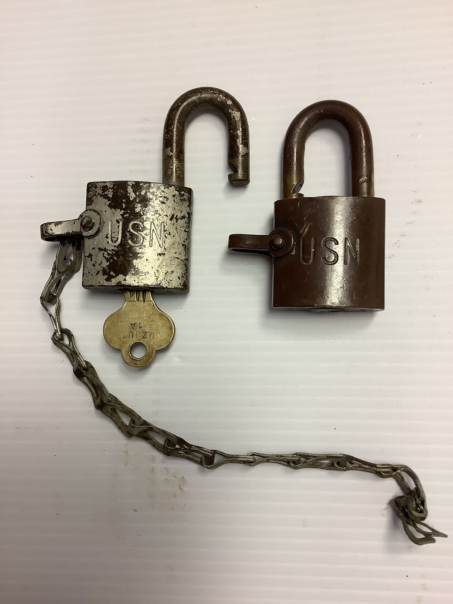Brass Pad Locks USN Stamp In Body Of The Lock USN ( United State Navy ) $20