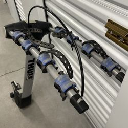 Thule Apex 4 Bike Rack Locking Tilting Hitch Mounted Fits 4 Bikes