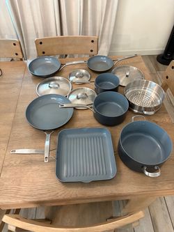 Used Green Pan Ceramic Non Stick Set