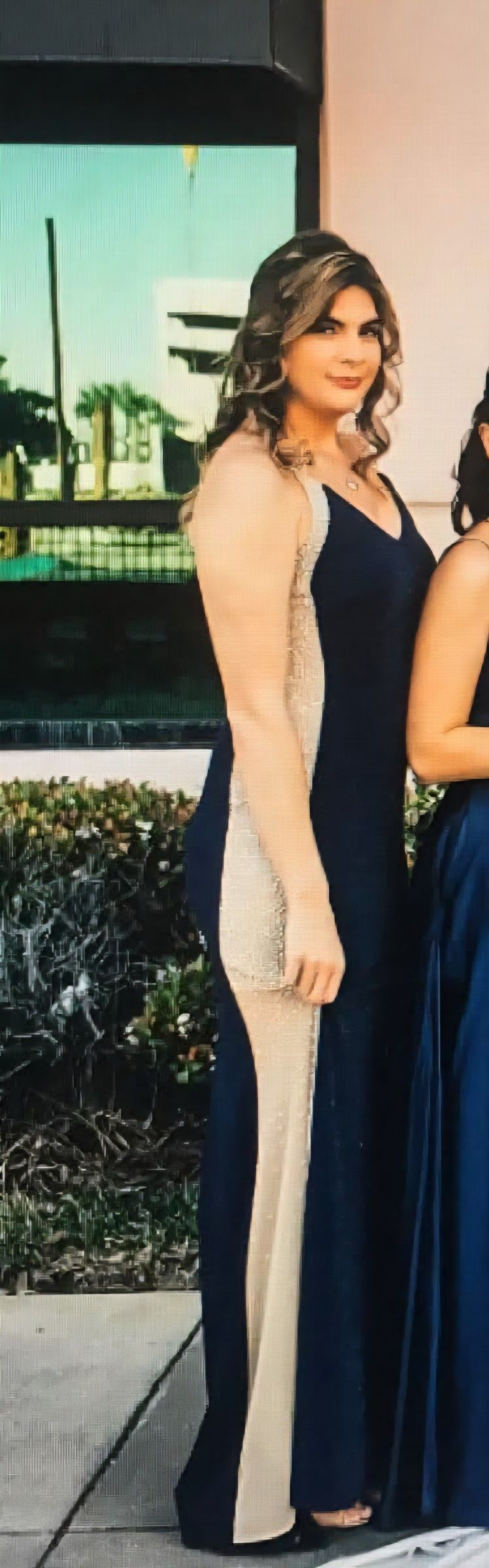 Navy Blue Formal Dress