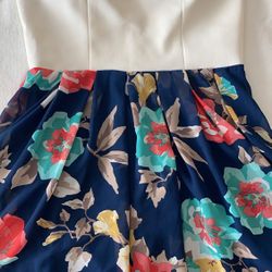 Floral Strapless Dress