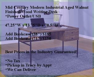Brand New Aged Walnut Writing Desk