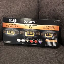 New Duracell 1600313 Headlamp - Black (3 Pack)