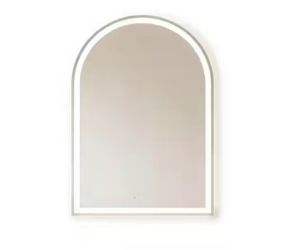28 in. W x 36 in. H Anti-Fog LED Wall-Mounted Arch Frameless Mirror (3-Color Dimmable)