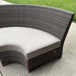 Sunbrella Corner outdoor sofa with cushion