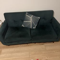 Forest green 2 Seater Love Seat Sofa