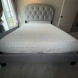 Purple Mattress & Complete Bed Frame