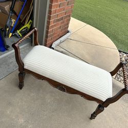 Real Wood High End  End Of Bed Chair 