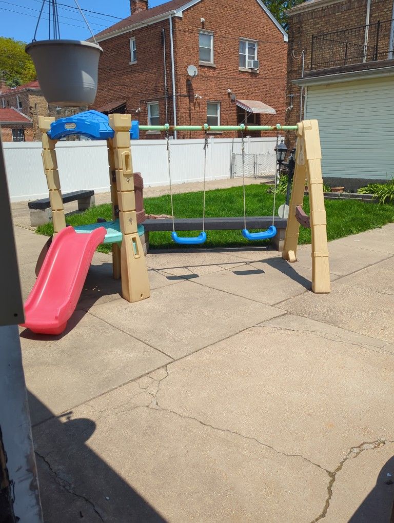 Kids Playset Swing And Slide