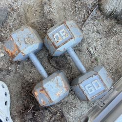 60 Lb Dumb Bells 