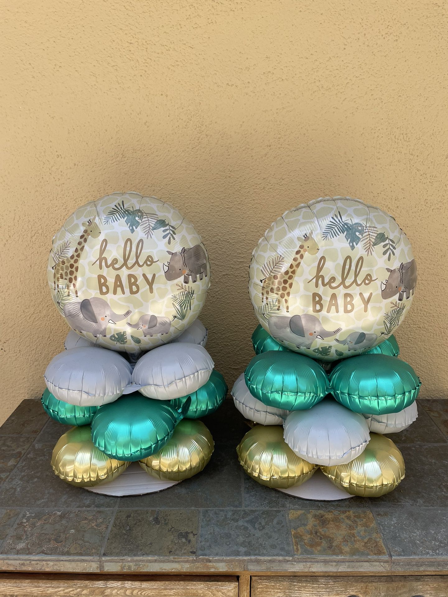 Mylar Balloons Towers Welcome Baby  (Set Of 2)