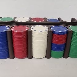 Poker Chips - 196 Chips Total