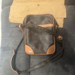 Louis Vuitton Danube Shoulder Bag Monogram Brown