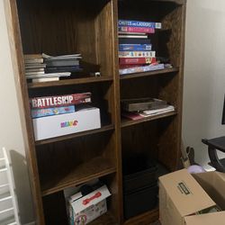 Wooden bookshelf