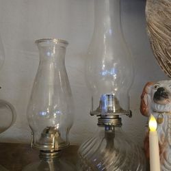 Antique Hurricane  Oil Lamps Kerosene Lamps 