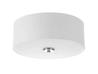 Progress Lighting Inspire 17 Watt Brushed Nickel Integrated LED Semi-Flush Mount.