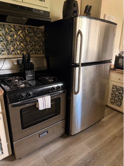 Refrigerator and stove