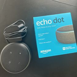 TWO Amazon echo dot (one Used And One brand New In Box)