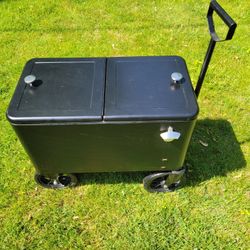  Rolling 80qt. Cooler Ice Chest Long Handle 