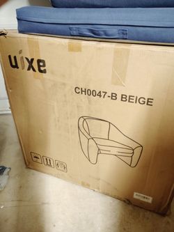 BARREL CHAIR BEIGE  NEW
