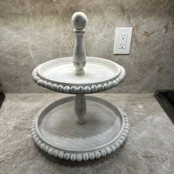 2 Tier Stand White