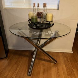 Glass Top Dining Table 