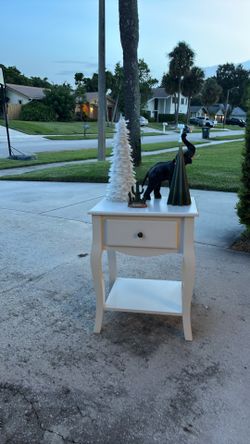 White nightstand