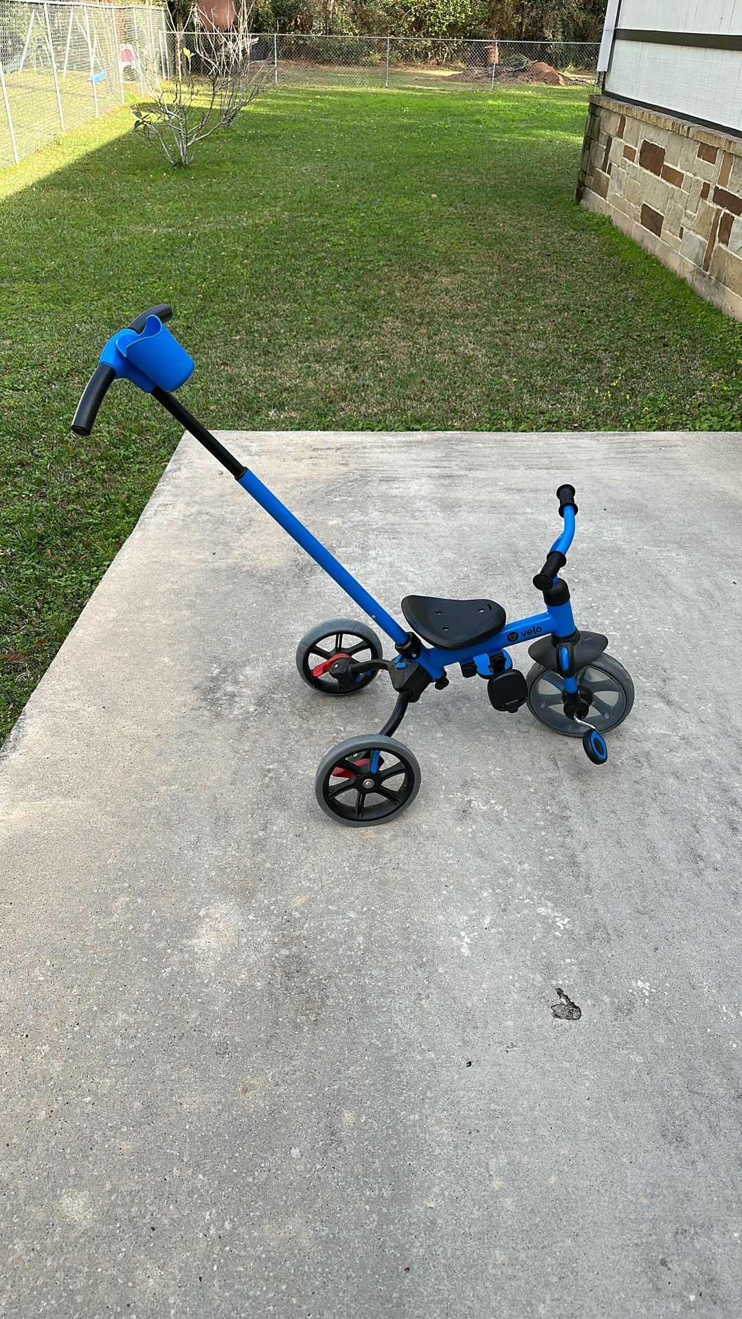 Toddler Bike 1-3 Years Old,Toddler Tricycle with Spare Wheel,5 in 1 Kids Trike with Push Handle