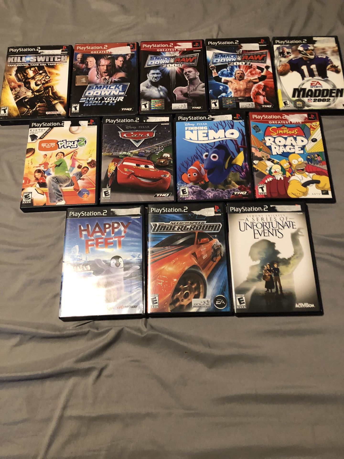 PS2 Game Lot