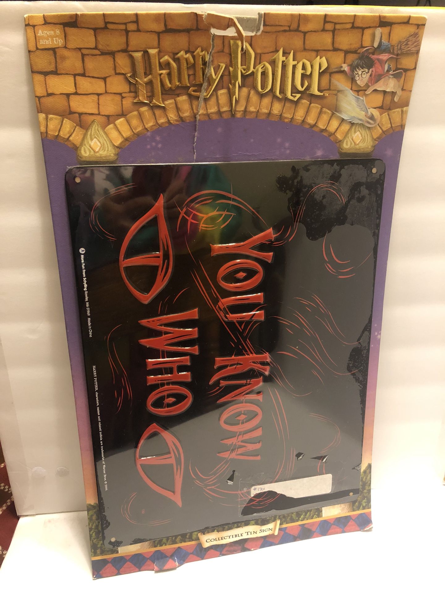 Harry Potter Tin Collectible Sign