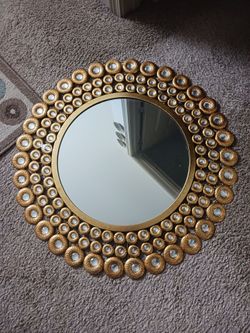 Diamond gold mirror