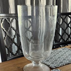 Set Of 3 Glass Hurricane Candle Holders 
