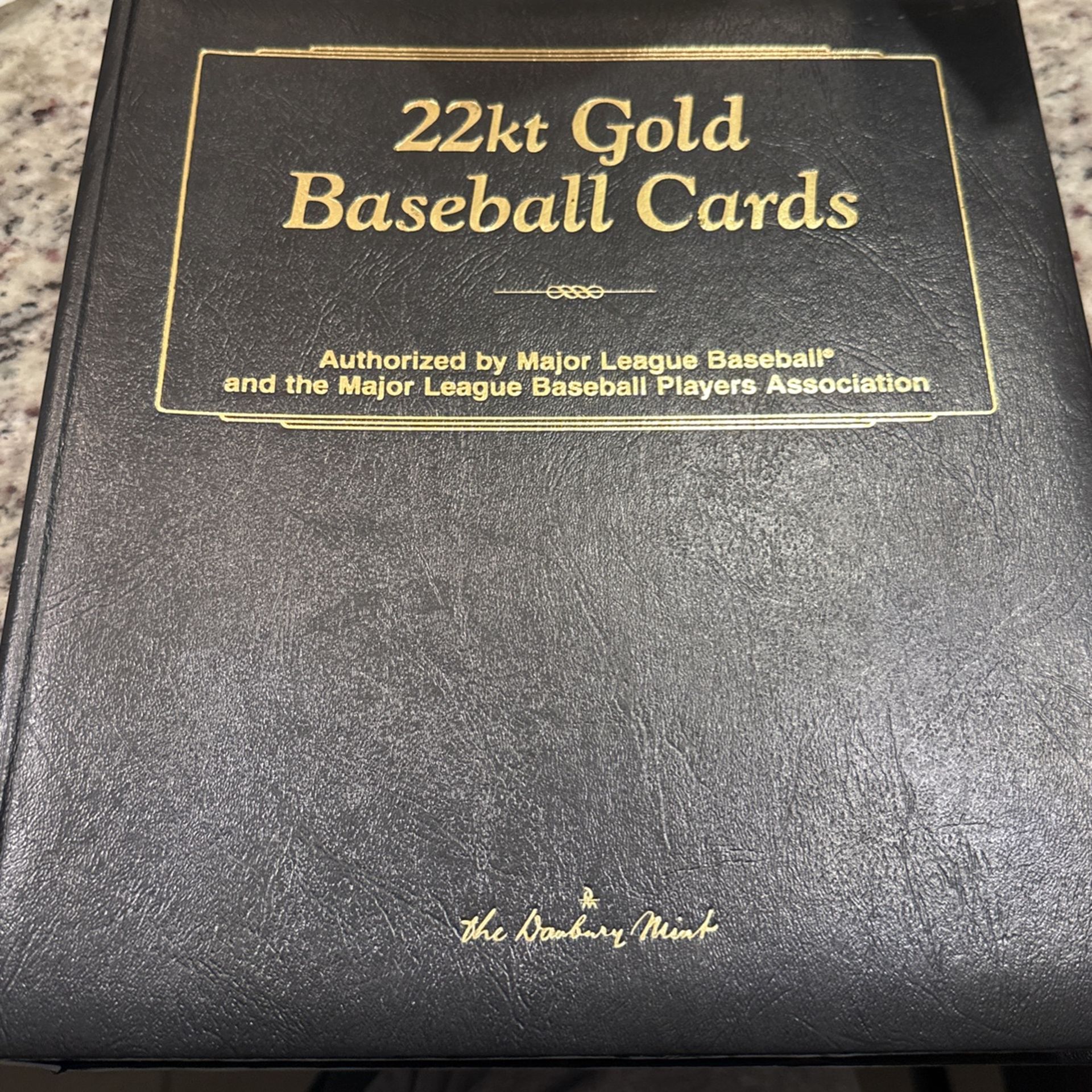 Danbury Mint 22kt Gold Baseball Card Set Of 50