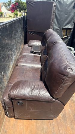 Leather couch