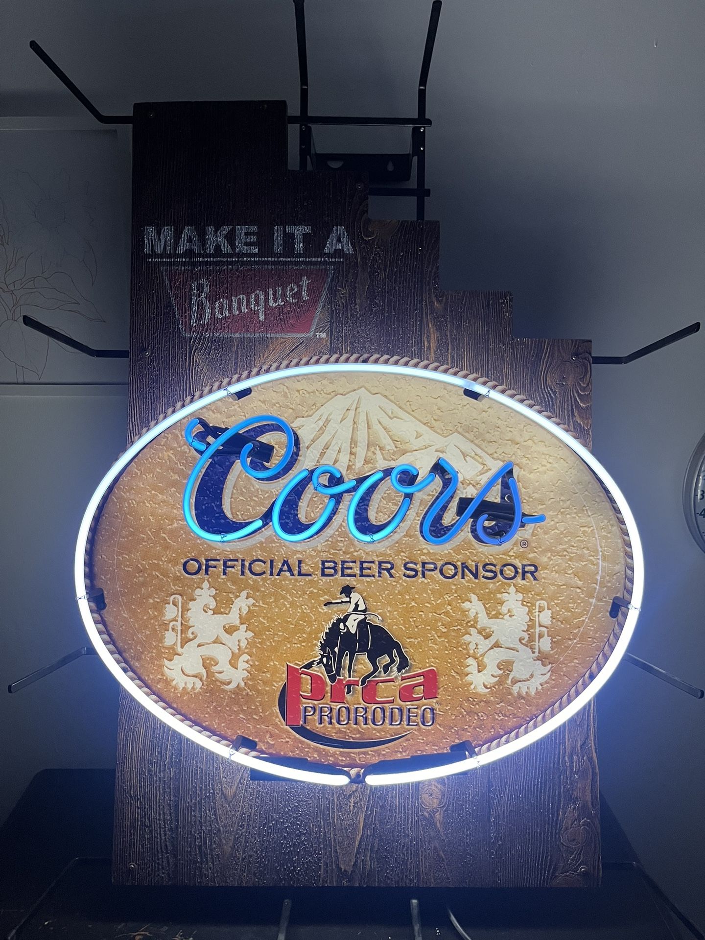 Vintage Coors Banquet Neon Sign