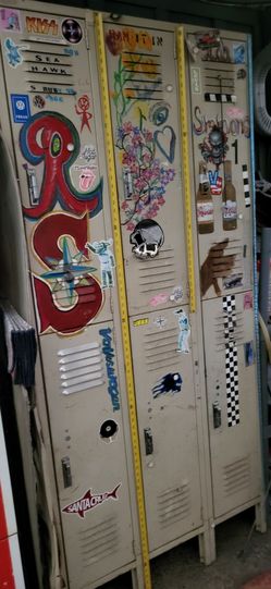3 Full size wall lockers