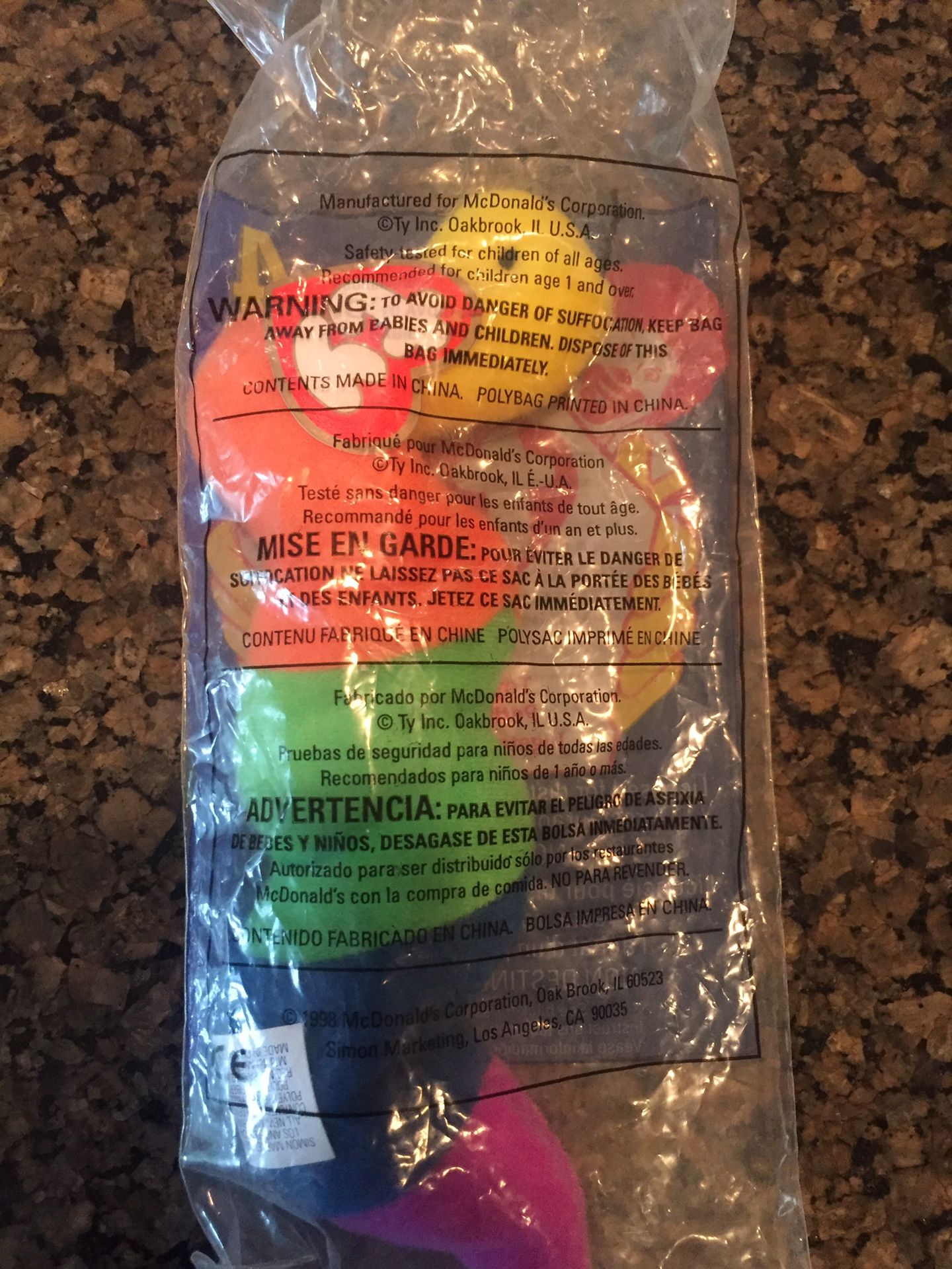 TY McDonald’s Beanie Baby Collectors McDonald’s
