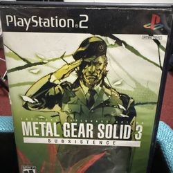 Metal Gear Solid 3: Subsistence  Playstation 2