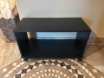 Black Rolling TV Stand / Media Console