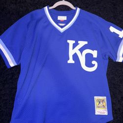 Blue Kc Baseball Jersey