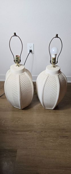 $60 – Pair of Vintage Ceramic Table Lamps