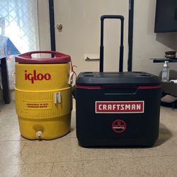 Ice Box And Water Jug 