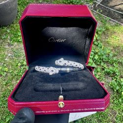 Cartier Silver Bracelet Unisex | PANTHÈRE DE CARTIER BRACELET